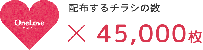 社会的養育下の子どもの人数=45,000枚のチラシを全国に